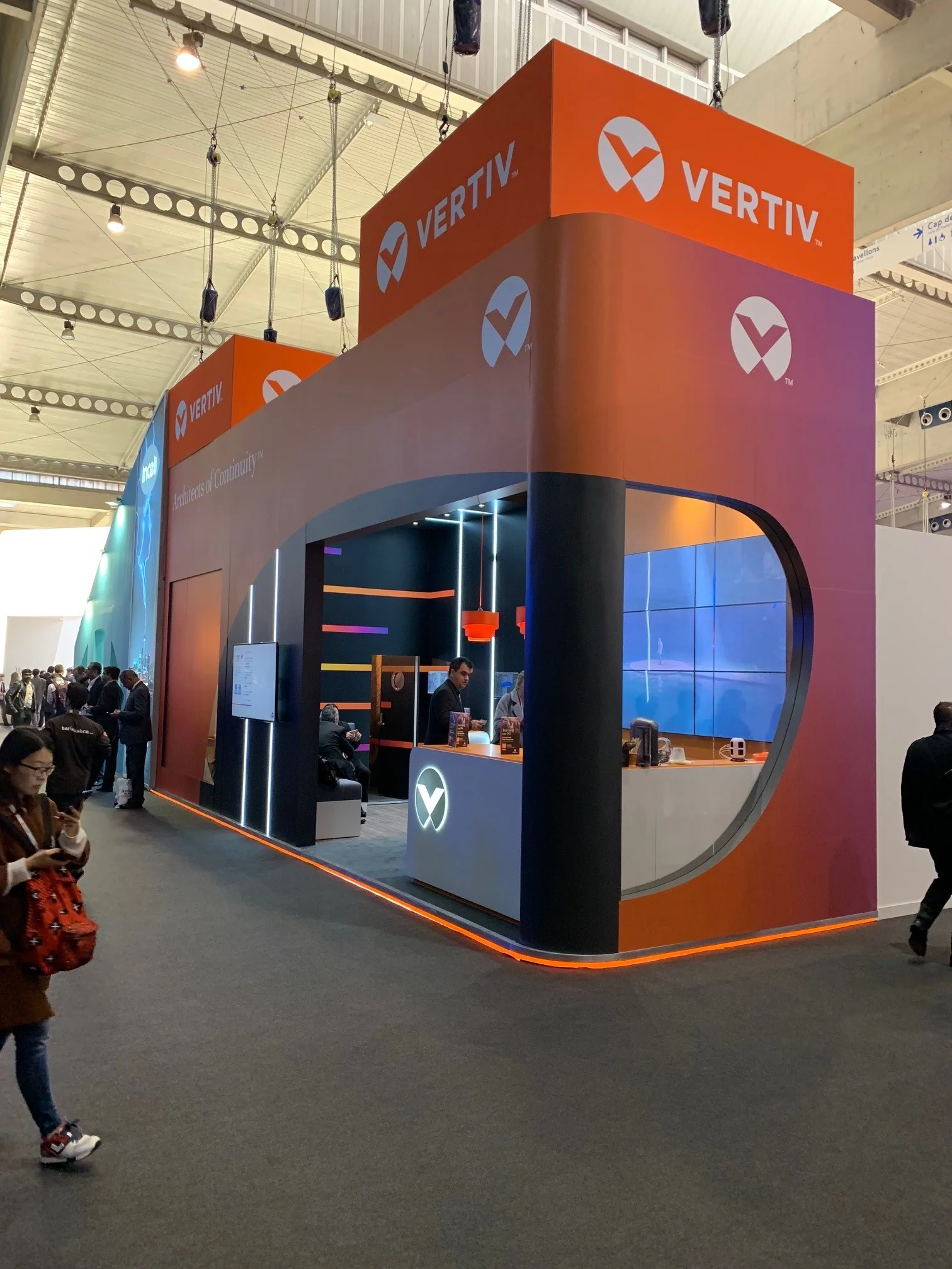 Technology exhibition stand in Barcelona