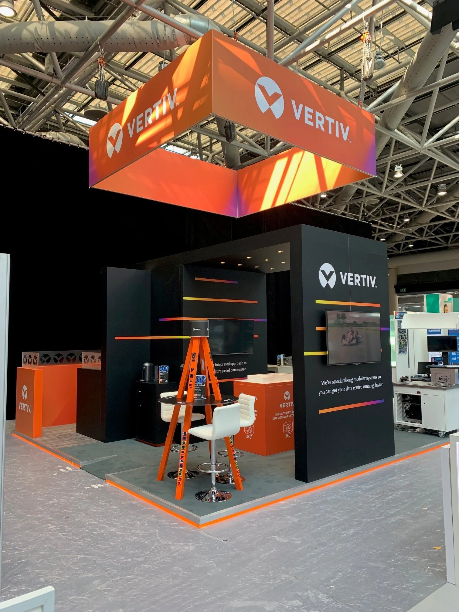 Technology exhibition stand in Monaco